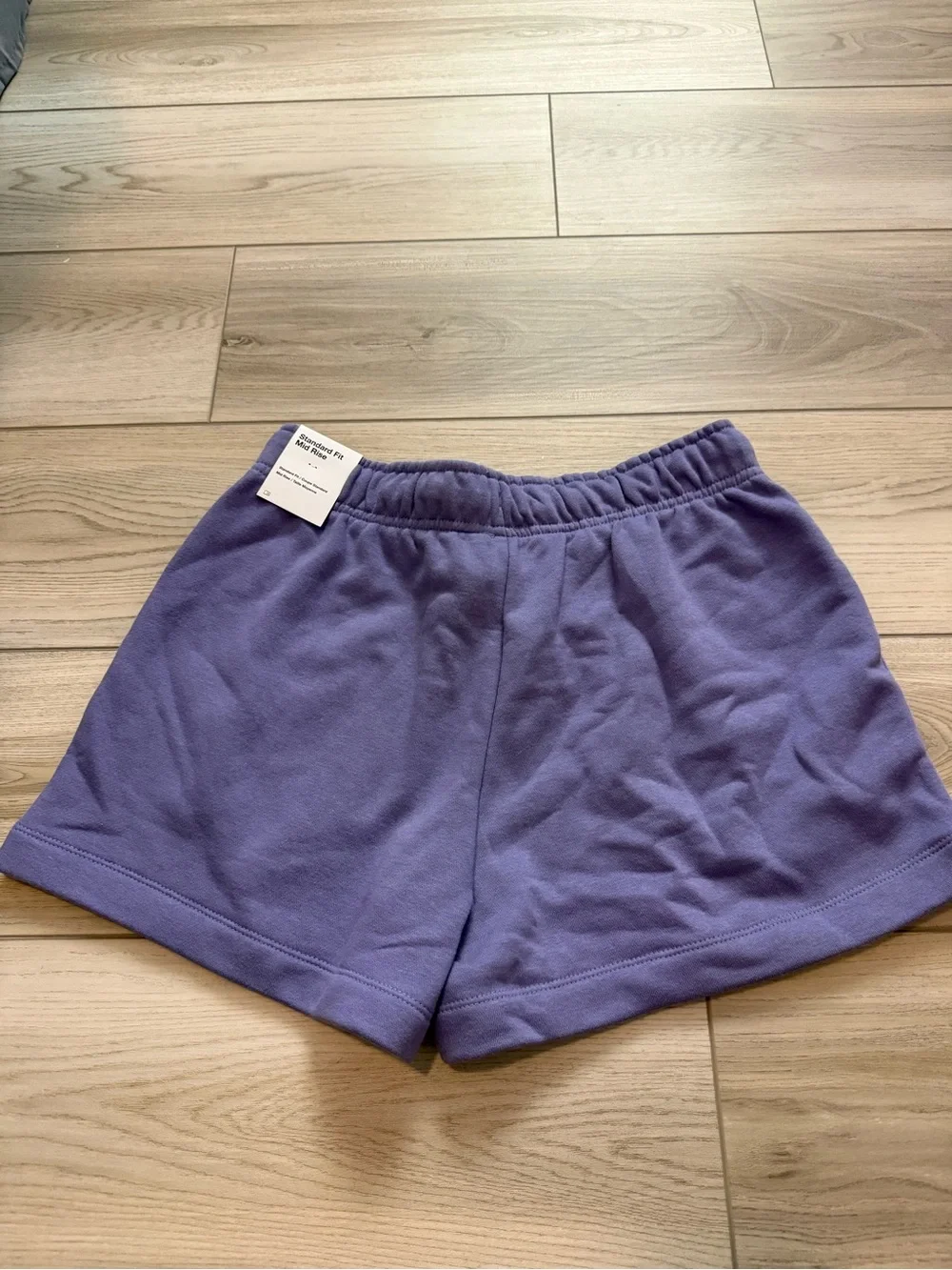 NWT Nike Women’s Club Dusty Amethyst & White Fleece Shorts